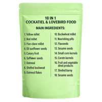 Mélange de graines pour oiseaux, nourriture naturelle multi-céréales riche en protéines pour perroquets, canaris, poulets, 0,5 kg, toutes races - Santé digestive, OEM/ODM
