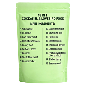 Mélange de graines pour oiseaux, biologique, naturel, multi-céréales, <span class=keywords><strong>riche</strong></span> en protéines, alimentation pour perroquets, canaris, poulets, 0,5 kg, toutes races - Santé digestive - Product Image 2