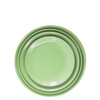 Assiettes en Fibre de Coque de Riz Réutilisables – Vaisselle Jetable Écologique en Coque de Riz pour la Rentrée Scolaire