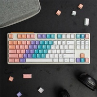 GMK Rainbow Gradient Keycaps 129 Keys Dye Sub PBT Keycap for Mechanical Keyboard With 2U 1.75U Shift GK61 GK64 980