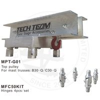 Tour de support au sol Techteam MPT-30 en alliage d'aluminium, capacité de charge 1000 kg, pour structures de toit en treillis et événements de concert