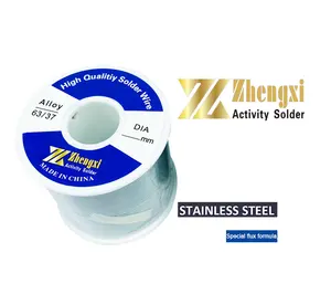 Zhengxi 공장 Sn63Pb37 고강도 납 스테인리스 솔더 와이어 용접 금속 재료 구리 철 아연 알루미늄