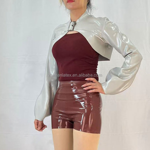 <span class=keywords><strong>Shorts</strong></span> décontractés pour femmes en <span class=keywords><strong>latex</strong></span> 100% naturel, personnalisables en taille et en couleur, OEM ODM - Product Image 3