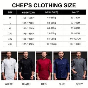 Chaqueta de Chef con Ribete Negro Completo, Uniformes Modernos para Restaurante, Ropa de Trabajo para Camareros y Camareras, Ropa de Seguridad, Chaquetas de Chef a la Moda - Product Image 2