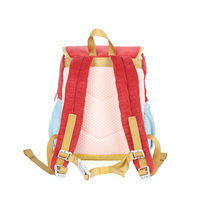 Sac à dos pour enfants en velours côtelé écologique à blocs de couleur, sac banane amovible, sac à dos tout-en-un, grande capacité pour l'école et l'usage quotidien