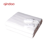 Couverture électrique à double commande avec deux zones chauffantes et protection contre la surchauffe pour lit double, utilisation hivernale à la maison et en voiture