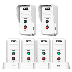 Full-duplex <strong>Intercom</strong> Doorbell with Noise Canceling Tech Clear <strong>Two</strong>-<strong>way</strong> Audio Water Resistant Battery Powered for Home &amp; Office - Product Image 1