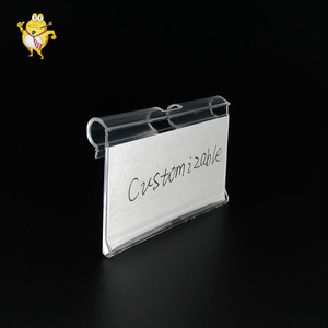 LAOHAMA vendita diretta in fabbrica di plastica Clip-on Data Strip scaffale prezzo titolari <span class=keywords><strong>per</strong></span> scaffale del negozio - Product Image 5