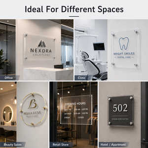 Letrero Comercial Decorativo <span class=keywords><strong>de</strong></span> Acrílico con Espejo, Logotipo 3D, Números y <span class=keywords><strong>Letras</strong></span> Adhesivas <span class=keywords><strong>de</strong></span> Acrílico - Product Image 5