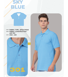 เสื้อยืดผ้าปิเก้พรีเมียมสำหรับผู้ชาย 240 GSM โครงสร้าง Air Tex ระบายอากาศได้ดี เนื้อผ้าฝ้ายนุ่ม สวมใส่สบายทุกวัน - Product Image 5