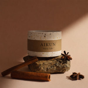 Reusable Thick Wall Frosted Heat Resistant Luxury Scented <b>Candle</b> Ceramic Jar Container For Home Fragrance Wholesale - Product Image 4