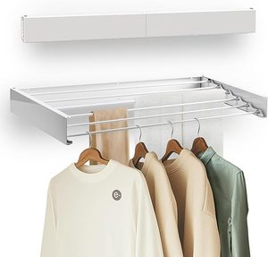 Séchoir à linge et à chaussures multifonctionnel portable à trois niveaux en métal pour vêtements d'enfants - Product Image 1