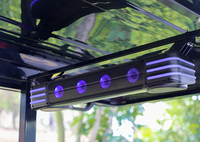 Voiturette de golf électrique HDK Ranger 6+2 Plus pour huit passagers avec batterie au lithium pour navette de complexe hôtelier, hôtel et communauté