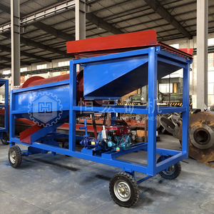 Crible rotatif mobile 80 TPH pour le tri des déchets de compost et de <span class=keywords><strong>terre</strong></span> de surface avec moteur diesel et convoyeur - Product Image 3