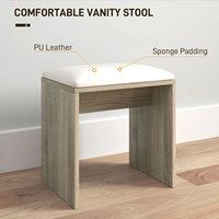 Ensemble Coiffeuse Moderne en Bois Blanc avec Miroir et Tabouret, Table de Maquillage à 3 Tiroirs pour Chambre, Salon, Mobilier de Maison - Vente en Gros