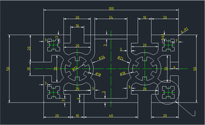 VNTECH GLOBAL A6063-T5 Matériau Anode blanche givrée Vietnam cadres de machine cadres de convoyeur et établis - Product Image 2