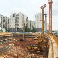 Grande machine de construction routière en béton, foreuse rotative XR260D