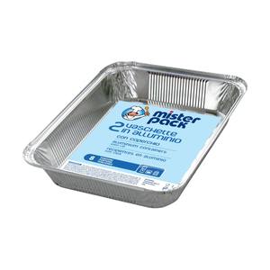 ENSEMBLE DE 2 PLATS À FOURMILLERON AVEC COVER EN ALUMINIUM 8 PORTIONS - Product Image 1