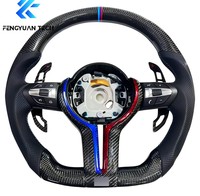 Volant personnalisé pour M3 E92 F30 F10 - Fibre de carbone sportive avec fonction de chauffage, Plug & Play