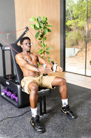 Banc de musculation réglable 5-en-1 pliable pour gain de place, station de fitness pour entraînement à domicile, prêt à être expédié