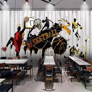 Personnalité Tendance <span class=keywords><strong>Basketball</strong></span> Gym <span class=keywords><strong>Papier</strong></span> <span class=keywords><strong>Peint</strong></span> Personnalisé Sport Décor Industriel 3D <span class=keywords><strong>Papier</strong></span> <span class=keywords><strong>Peint</strong></span> Mural Fitness <span class=keywords><strong>Papier</strong></span> <span class=keywords><strong>Peint</strong></span> - Product Image 2
