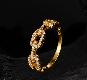 Anillo de Plata de Ley S925 con Moissanita Engastada, Cadena de Clip, Estilo Viento Frío 2026, Lujo Apilable, Anillo de Dedo Índice para Mujer - Product Image 6
