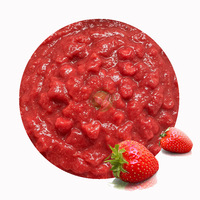 XMSD Diepvries Aardbeienpuree voor de voedingsindustrie, yoghurt, snacks, babyvoeding en fruitproductenlijnen
