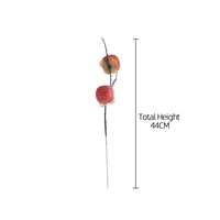 MW65402 Branche de kaki artificielle Simulation réaliste de fruits Tiges de kaki orange pour Thanksgiving Harvest Home Office Decor