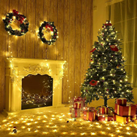 Guirlande lumineuse LED décorative de Noël extérieure, 10 m, 100 LED, alimentée par USB, avec télécommande 8 modes, personnalisable avec logo OEM, vente en gros