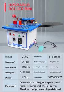 Machine à chants pratique pour la production de MDF, équipement de travail du bois avec fonctions de collage et de polissage, 1000W 220V/110V - Product Image 4