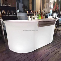 Meubles d'événementiel RGB pour discothèques et bars, design lumineux coloré pour aquariums, décoration intérieure tendance, comptoirs en plastique pour hôtels