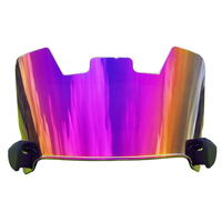 Visière PC teintée transparente à ajustement parfait, protection anti-UV et anti-rayures, couleur personnalisée, protection oculaire pour le football américain, compatible avec la plupart des casques