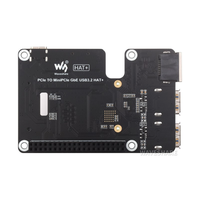 Carte d'extension PCIe pour Raspberry Pi 5 vers MiniPCIe 4G/Gigabit Ethernet/USB 3.2 Gen1, kit sans pilote, plug-and-play