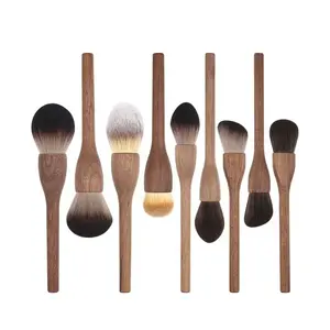 Custom Logo Makeup Brushes Supplier High Quality Professional Private Label Vegan Synthetic Hair Makeup Brushes Set