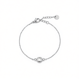 Amy Amy Fashion <b>Bracelet</b> P2078 Silver Plated Chain With Zircon <b>Stone</b> Classic Women's Jewelry Gift - Product Image 1