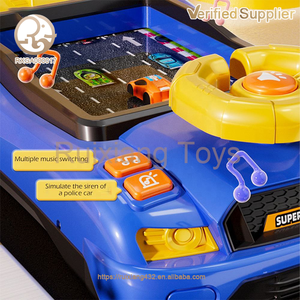 Cognición temprana educativa plástico carreras coche juego juguete con música niños volante juego de conducción juguetes para bebés - Product Image 3