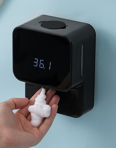 Venda quente 1200ml X6 Wall Mount Digital Recarregável Espuma Tripla Dispensação Automática Soap Dispenser Termômetro - Product Image 2