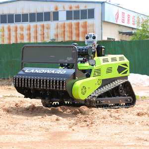 Tondeuse à gazon industrielle télécommandée portable à prix abordable, machine à désherber tout-terrain sur chenilles, robot durable pour la vente en gros - Product Image 2