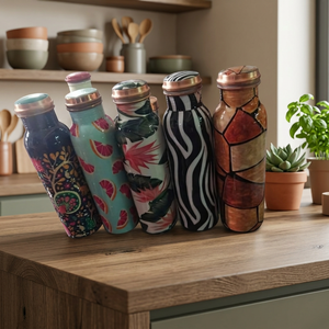 Trendy Floral Designer Eco-Friendly Metal Dishwasher Safe Anti-corrosion Coating Boiling Water Safe Outdoor Use <b>Tea</b> Drinkware - Product Image 1