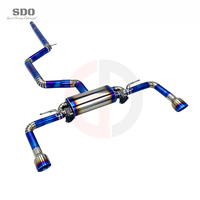 Tuyaux d'échappement SDO ultra légers en titane bleu brûlé pour VW GOLF 8/MK8/GTI 2.0T 2020-2024, soupape électronique avec silencieux