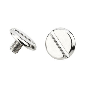 10 pièces/sac Vis Chicago à fente en acier inoxydable 304/acier au carbone nickelé, vis à capuchon M3, rivets, grade 4.8/A2-70 - Product Image 1