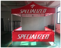 Auvent commercial imperméable 20x20, couverture 10x10, logo imprimé, tente pop-up pour salons professionnels, murs, expositions en plein air, événements, 600D