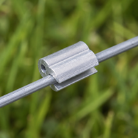 Connecteur de Jonction pour Fil de Clôture Électrique Galvanisé Robuste, pour Fils de Clôture jusqu'à 2,5 mm