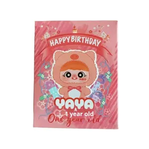Authentique <span class=keywords><strong>YAYA</strong></span> Pendentif en peluche mignon de personnage de la Reine des Neiges, accessoire de sac pour bébé d'un an et de trois ans, boîte mystère - Product Image 2