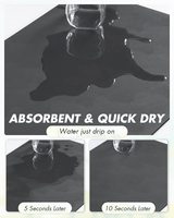 Tapis absorbant pour machine à café et comptoir de cuisine, dissimule les taches, tapis personnalisé, absorption d'eau