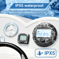 Stéréo marine JMC 2,8 pouces, radio FM AM étanche IPX5, sortie audio subwoofer, 7 couleurs pour piscines