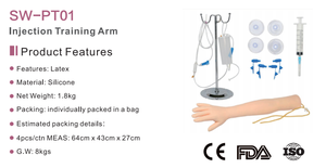 Lengan Latihan Flebotomi dan Venipunktur IV Dirancang untuk Pelatihan dan Perfeksian Flebotomi IV - Product Image 3