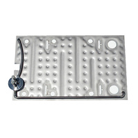Plaque d'oreiller de réservoir de bière à immersion soudée au laser personnalisée Échangeur de chaleur en acier inoxydable pour banque de glace Plaque d'oreiller à double relief