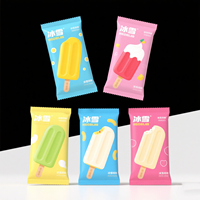 Sachets Jetables Biodégradables et Personnalisés pour Bâtonnets Glacés, Tubes Plastiques ou Emballages de Sucettes Glacées