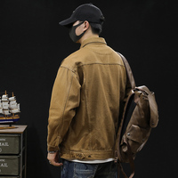Veste de travail zippée personnalisée OEM, style streetwear, en tissu épais, pour charpentier, délavée à l'acide